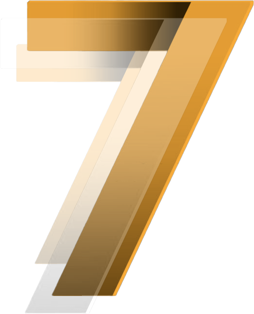 Numero 7 decorativo